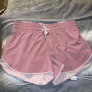 Lululemon pink reversible shorts